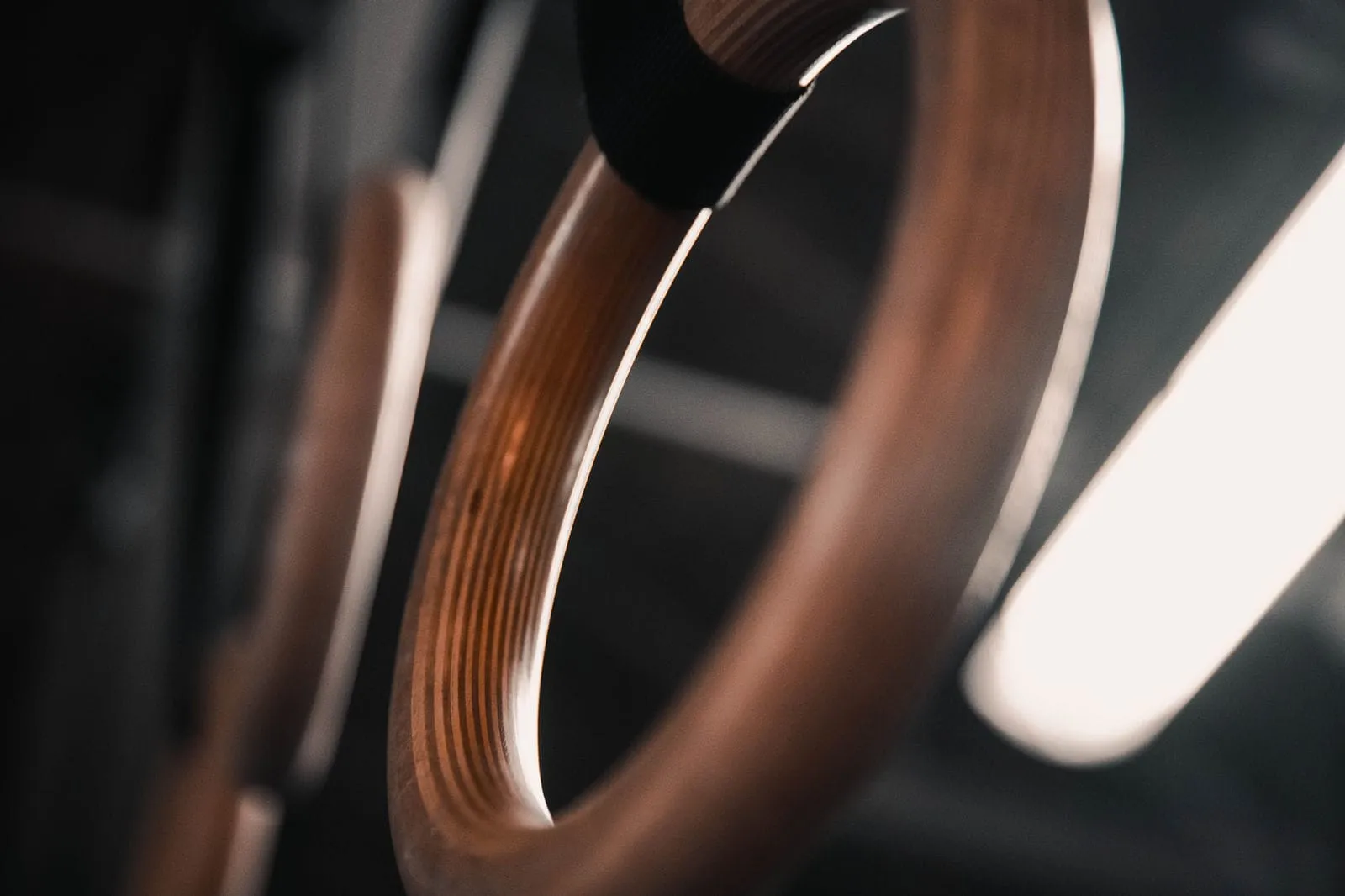 Close-up of boxing leather